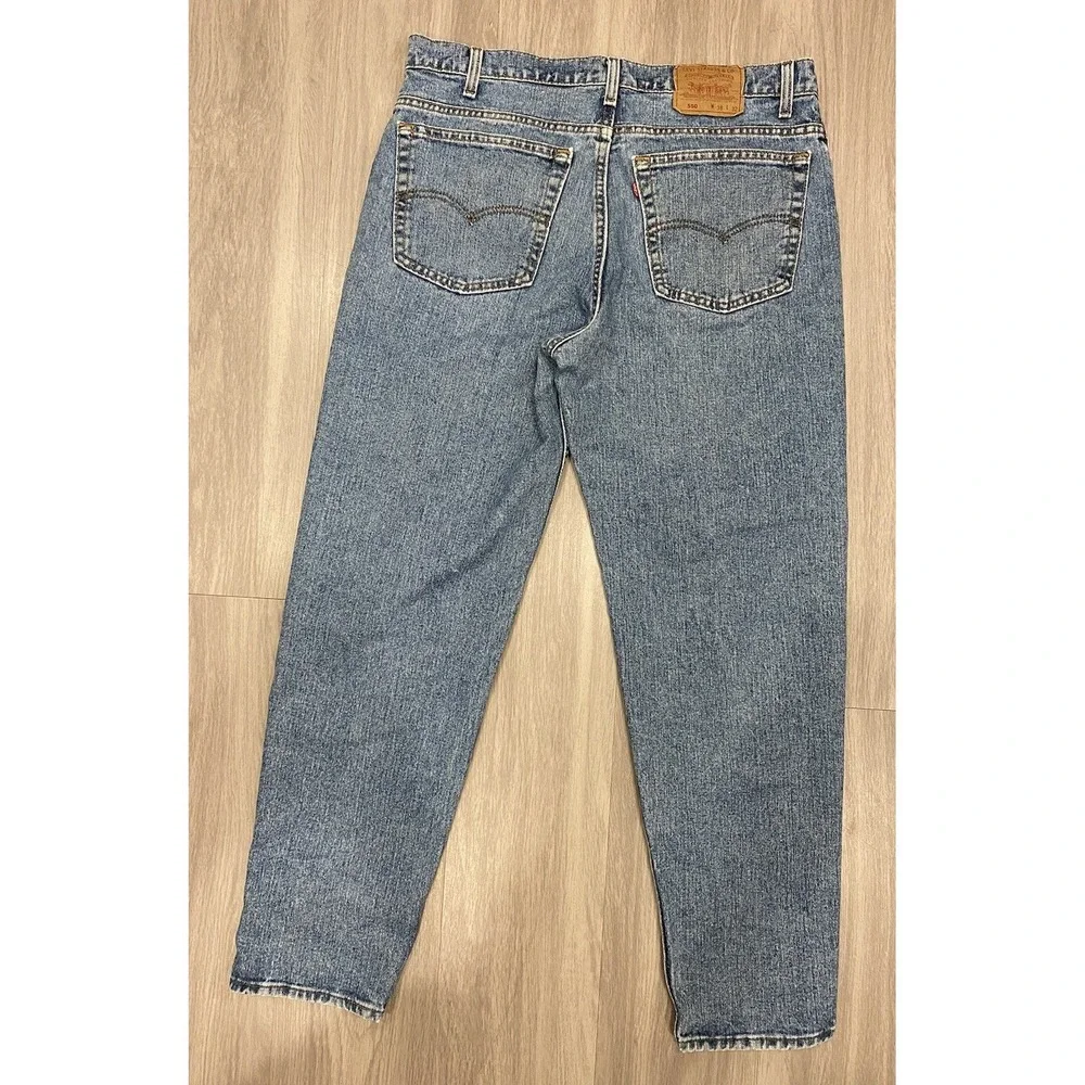 Vintage Red TAB‎ LEVIS Jeans Mens 38x32 Relaxed Fit 550 Made In USA 90s EUC